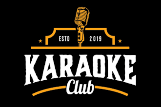 create a beautiful karaoke logo with new concepts