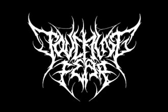draw premium death metal logo within 24hrs