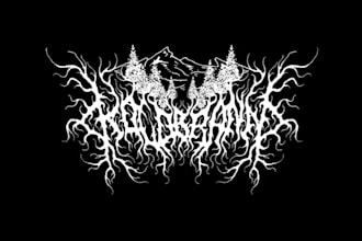 make death metal, slam, and brutal logo for you