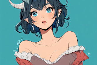 draw character design in anime style