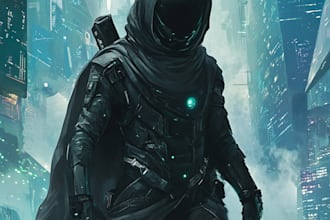 make sci fi illustration and sci fi art
