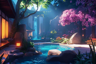 create environment concept art for cartoons and games