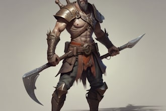 create game art,  character designs, environment art etc