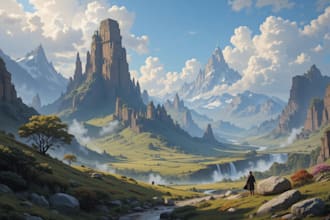 make fantasy background art