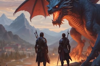 raw dnd character art illustration, dnd party, sheet
