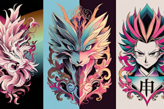 make anime tattoo design