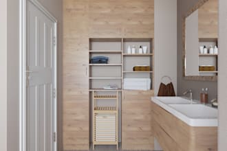 design aesthetic and functional bathrooms with 3d renderings