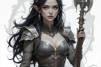a dnd character art and dnd character art