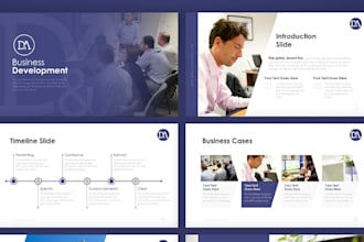 modern corporate presentations and pitch decks