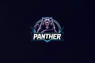 do panther esport mascot logo design