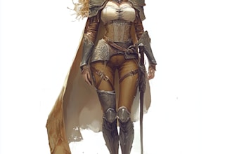 create a fantasy character concept art