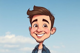 create bighead cartoon caricature from your photo