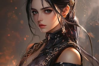 design your fantasy figure drawing in highly distinctive manner
