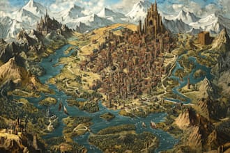 create a fantasy map for you