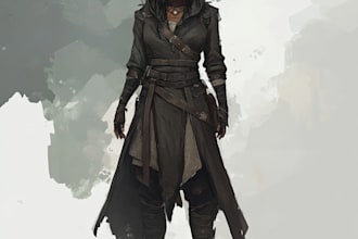 unique dnd character art and dnd character art