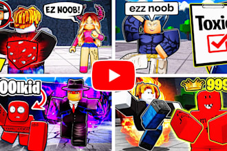 make professional roblox youtube thumbnail for you