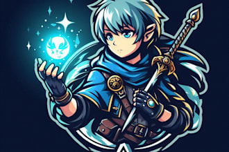 do a custom fantasy, rpg, sci fi animated game logo