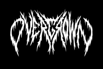 design black, slam, or death metal logo for your band