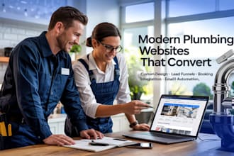 design plumber handyman electrician roofing contractor website