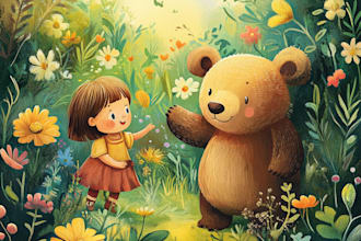 do children book illustrations and kids cover illustration