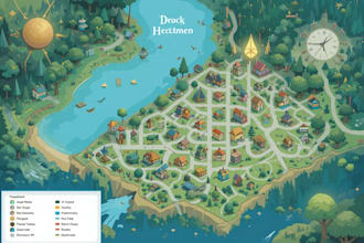 design a map or a site plan vector illustration