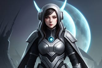 do a sci fi art , sci fi character and concept art