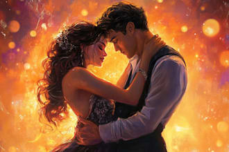 do fantasy book cover, romance book cover and ebook cover