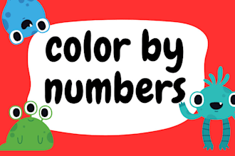 create mystery mosaics color by number coloring books for children kdp