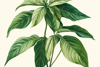 mkake  botanical illustrations of flowers, plants and fruits