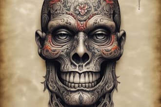 create a tattoo design of tattoo sleeve