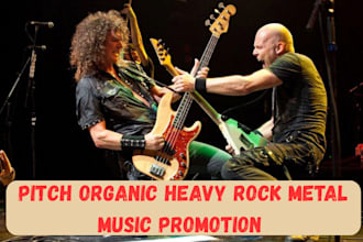 do heavy rock or metal music promotion to 900 active metal playlist curators