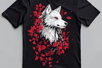 draw custom and trendy t shirt design