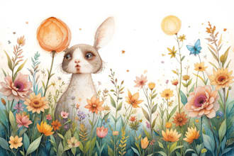 illustrate anything in watercolor style