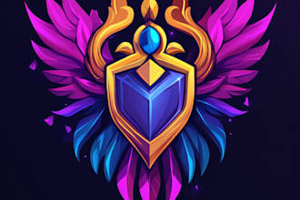 design awesome rpg fantasy or sci fi logo for you