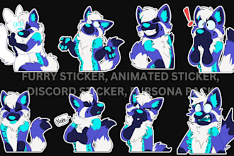 draw furry telegram sticker nsfw crypto animated sticker fursona pack crypto gif