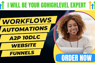 gohighlevel website expert a2p 10dlc registration workflow funnel calendar setup