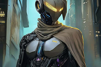 do sci fi character illustration or sci fi character art