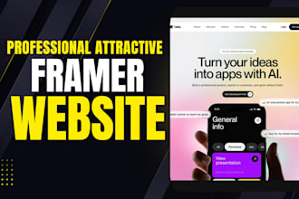 design framer website, figma to framer, webflow or saas landing page