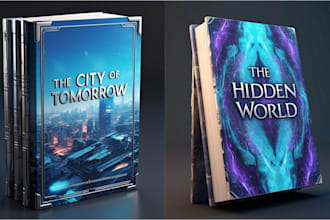 do fictional and non fictional book cover design, ebook cover design