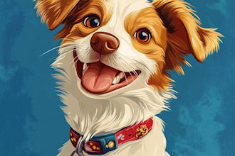 make pet portrait in disney style