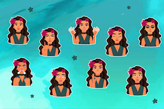 design crypto stickers for telegram or discord in 24 hours
