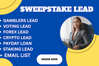 generate first hits and fresh sweepstakes leads