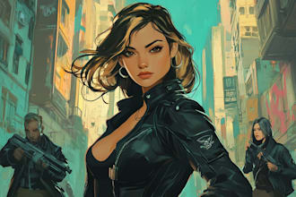 provide comic book illustrations for you