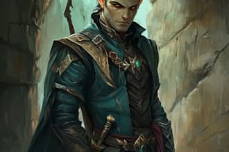 design fantasy character for dnd, pathfinder, etc