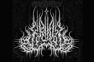 do death metal, black metal, and brutal death metal logo