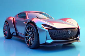 make 3d detailed cars model for your roblox game