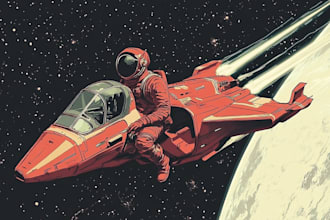 design a spaceship sci fi illustration