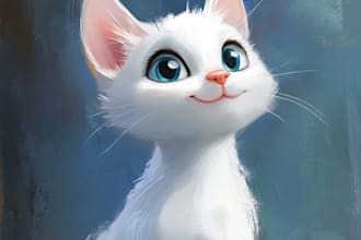 do pet portrait in disney style