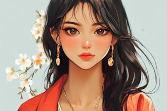 draw anime manga comic webtoon anime story for you