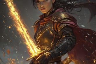 create dnd character art and dnd character art